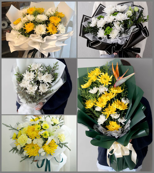 广东揭阳市普宁市大南山街道益岭村白事花束代送